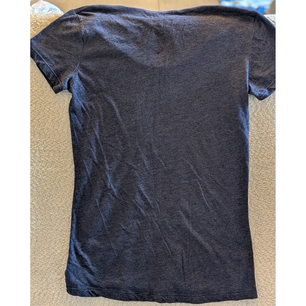 Chive Tees Womens Medium Charcoal Gray KCCO Graphic Scoop Neck T-Shirt